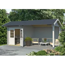 Lasita Maja Kenzo 5,80 x 3,89 m mit Anbau grau