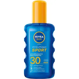 NIVEA Sun Uv Dry Protect transparentes Sonnenspray LSF 30 200 ml