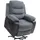 Homcom Fernsehsessel mit Aufstehhilfe Kunstleder 96 x 108 x 96 cm Silber elektrisch
