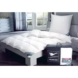 Haeussling Daunenbettdecke HAEUSSLING "Königstraum 60/40", weiß, B:135cm L:200cm, Bezug: 100% Baumwolle. Füllung: 60% Daunen, 40% Federn, Bettdecken