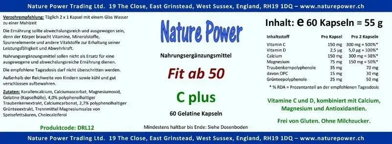 Fit ab 50 3 Produkte Set, die optimale Versorgung