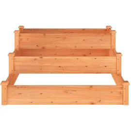furnicato Hochbeet 120 x 120 x 56 cm Braun