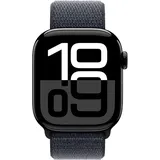 Apple Watch Series 10 42mm Schwarz (Schwarzes Nylon Armband)