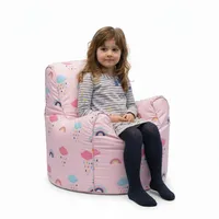 Ready Steady Bed Kinder Sessel mit füllung - Kindersessel Mädchen und Jungen Babysessel mit Abnehmbarem Bezug- Kindermöbel, Sessel kinderzimmer sitzsack Kinder (Rainbow)
