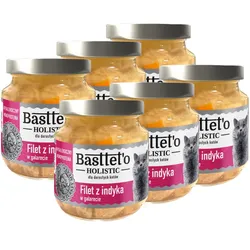 Basttet'o Holistic Putenfilet in Galette für Katzen 6x130g