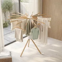 Songmics Wäscheständer 16 m Beige