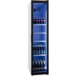 Saro Getränkekühlschrank SK 301, selbstschließend, Doppelverglaster Kühlschrank mit analoger Temperaturkontrolle, 1 Getränkekühlschrank