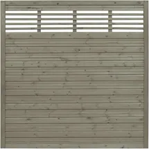 Andrewex Sichtschutzelement Lucca 180 x 180 cm Grau Holz