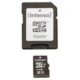 Intenso microSDHC Class 10 UHS-I + SD-Adapter 32 GB