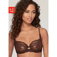 LASCANA Bügel-BH mit Cut-Out rundherum aus Spitze, sexy Dessous braun 70