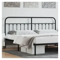 VidaXL Kopfteil Metall Schwarz 200 cm