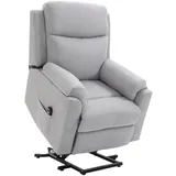 Beaok Relaxsessel, Hellgrau, Kunststoff, 83x102x89 cm, Wohnzimmer, Sessel, Relaxsessel