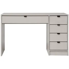 beautysofa | Schminktisch MALTA Beige 120cm mit Griffe, 5 Schubladen, flexibel rechts/links montierbar – Moderner Bürotisch, funktionaler Arbeit... - Beige