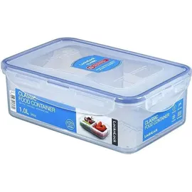 Lock & Lock Vorratsdose rechteckig, 1,0 l mit 3 Innenboxen 205 x 134 x 69 mm