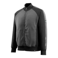 Sweatjacke "AMBERG" Unique - XS - anthrazit/schwarz