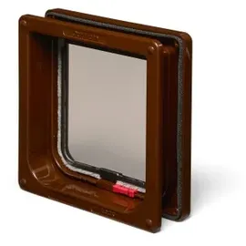 Cat Mate Manuell verschließbare Katzenklappe mit Türeinsatz- 234 braun