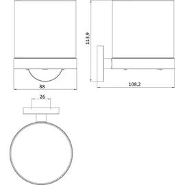 EMCO round Sensor-Seifenspender Weiß