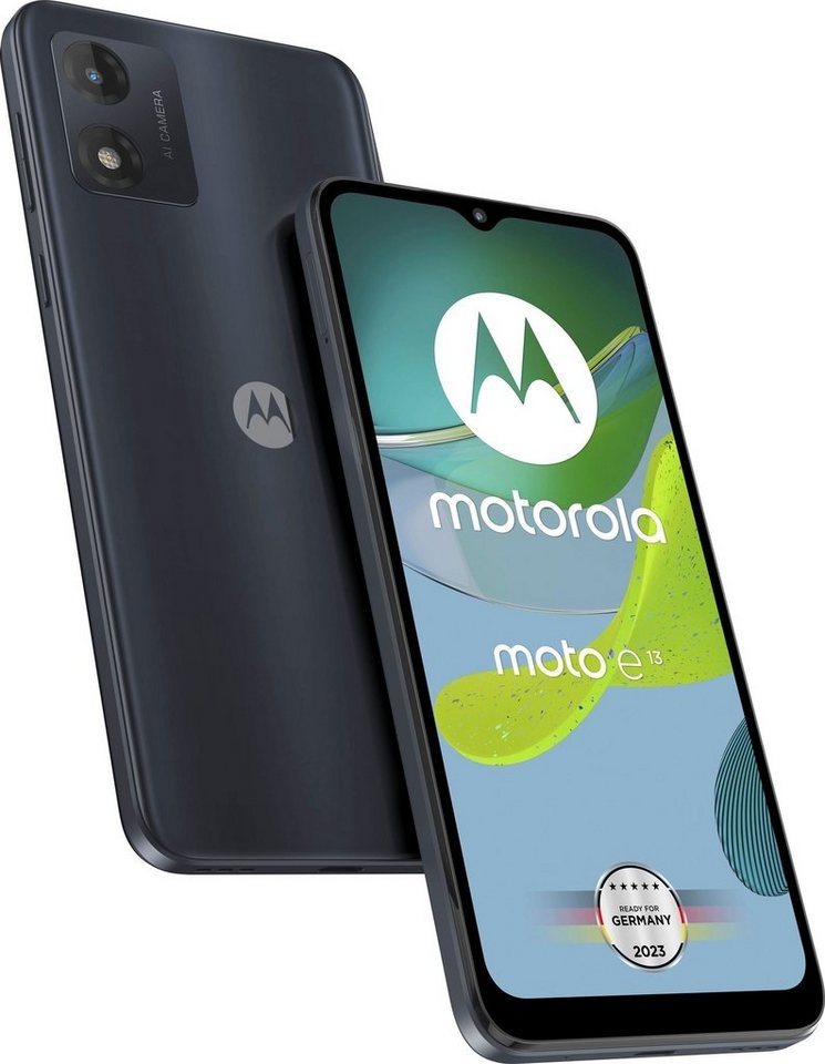 Motorola moto E13 Smartphone (16,56 cm/6,52 Zoll, 128 GB Speicherplatz, 13 MP Kamera) schwarz