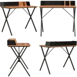 Schreibtisch Schwarz und Braun 80x50x84 cm - Schreibtisch - Home Office Möbel - Bürostuhl - Laptoptisch - PC Schreibtisch - Home & Living