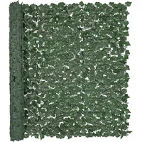 Vevor Sichtschutzzaun aus Efeu, 1500 x 2490 mm, Pflanzenwand, grüner Efeuzaun mit verstärkter Verbindung, künstliche Hecken mit Weinblättern als Dekoration für Garten, Hof und Terrasse