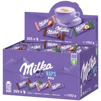Milka Naps Mini- Schokoladentafeln versch. Sorten 1,702 kg Vorratsbox