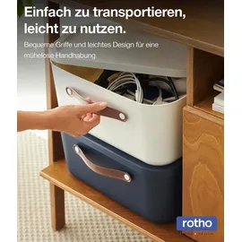 Rotho Stapelbox Maloja 39,5 x 26,5 x 34 cm 4-tlg. schwarz