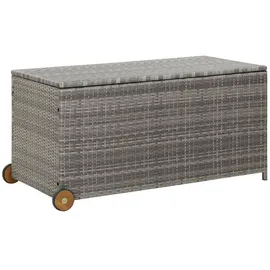 vidaXL Gartenbox Hellgrau 120x65x61 cm Poly Rattan