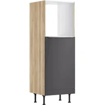 OPTIFIT Geräteumbauschrank Optikomfort Linus984 60 x 58,4 x 176,6 cm Anthrazit