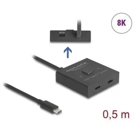 DeLock USB 10 Gbps USB Type-C Switch 2 auf 1 8K