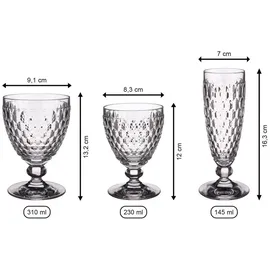 Villeroy & Boch Boston Coloured Wein- Sektgläser 12er Set Blau