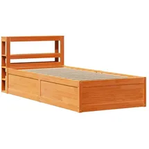 vidaXL Massivholzbett 100 x 200 cm Braun