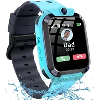 Smartwatch Kinder, Kinder Smartwatch mit GPS und Telefon, Wasserdichte GPS Uhr Kindermit Anruffunktion SOS, Voice Chat Schulmodus Spiel Wecker, Smart Watch Kinderuhr Geschenk für Mädchen und Jungen
