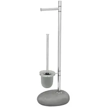 Wenko WC-Bürstengarnitur Pebble Stone Grau 1 St.
