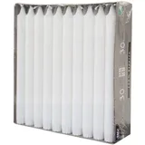Papstar Kronkerzen 24 cm Ø 2,3 cm 30 St. weiss