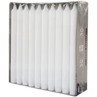 Papstar Kronkerzen 24 cm Ø 2,3 cm 30 St. weiss