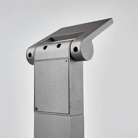 LUCANDE Außenleuchte Aluminium 100,0 cm inkl. Bewegungsmelder Schwarz