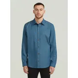 G-Star Clean Slim Langarmhemd Blau XXL