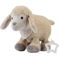 Sterntaler Spieluhr Schaf Flocke - Kuscheltier waschbar mit herausnehmbarer Spieluhr, Schlaf Kindchen Schlaf - Einschlafhilfe, wirkt beruhigend zuhause & unterwegs, Sandfarben