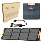 210W FALTBAR Tragbar Solarpanel für Powerstation/Autobatterie/Wohnmobil/Camping