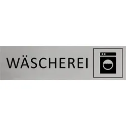 CombiCraft Aluminium Türschild Wäscherei 165x45mm