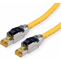Roline Patchkabel Cat.8 (Class I), LSOH, PoE, Massivdraht, gelb, 3 m