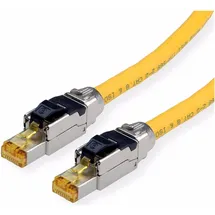 Roline Patchkabel Cat.8 (Class I), LSOH, PoE, Massivdraht, gelb, 3 m