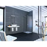 Hüppe Xtensa pure Gleittüreckeinstieg 2teilig (1/2), Breite:90cm, Anschlag links, XT1303123321, Duschkabine: Profilfarbe Black Edition Glas ESG klar