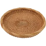 Handgeflochtener Obstkorb Aus Rattan – Elegantes Serviertablett Aus Naturmaterial Für Küche Oder Tisch
