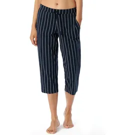 SCHIESSER Damen Schlafhose 3/4 lang kurz Baumwolle - Relax Pyjamaunterteil, Multicolor 1_179270, 42