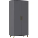 Rauch Drehtürenschrank SHINJO 93 x 203 x 53 cm Grau