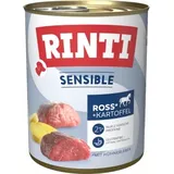 Rinti Sensible Ross, Hühnerleber & Kartoffel 24 x 800 g