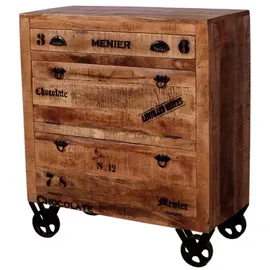 SIT Möbel Rustic Schuhschrank 85 x 90 x 40 cm 2-türig braun