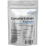 Curcuma Extrakt - 180 Kapseln - Curcumingehalt EINER Kapsel entspricht ca. 20.000mg Kurkuma - Hochdosiert aus 95% Extrakt - Laborgeprüft und in Deutschland produziert