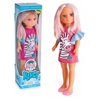 NANCY - Tag Farbe Puppe mit rosa Haaren. Geeignet für Kinder ab 3 Jahre (Famosa 700015030)